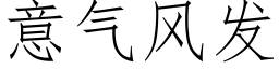 意氣風發 (仿宋矢量字庫)