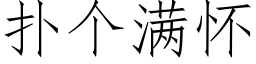 撲個滿懷 (仿宋矢量字庫)