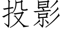 投影 (仿宋矢量字庫)