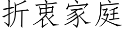 折衷家庭 (仿宋矢量字库)