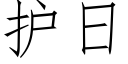 护日 (仿宋矢量字库)