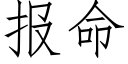 报命 (仿宋矢量字库)