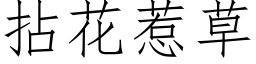 拈花惹草 (仿宋矢量字库)