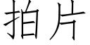 拍片 (仿宋矢量字库)