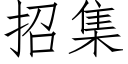 招集 (仿宋矢量字库)