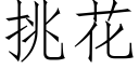 挑花 (仿宋矢量字庫)