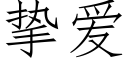 挚爱 (仿宋矢量字库)