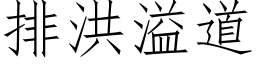 排洪溢道 (仿宋矢量字庫)