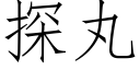 探丸 (仿宋矢量字庫)