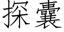 探囊 (仿宋矢量字庫)