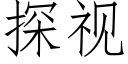 探視 (仿宋矢量字庫)