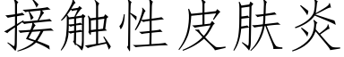 接触性皮肤炎 (仿宋矢量字库)