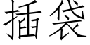 插袋 (仿宋矢量字庫)