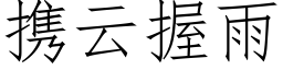 携云握雨 (仿宋矢量字库)