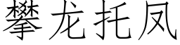 攀龍托鳳 (仿宋矢量字庫)