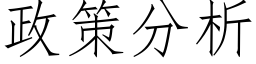 政策分析 (仿宋矢量字库)