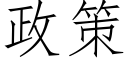 政策 (仿宋矢量字库)