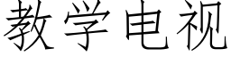 教学电视 (仿宋矢量字库)