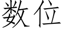 数位 (仿宋矢量字库)