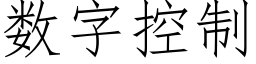 数字控制 (仿宋矢量字库)