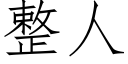 整人 (仿宋矢量字庫)