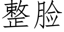 整臉 (仿宋矢量字庫)