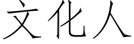 文化人 (仿宋矢量字庫)