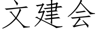 文建会 (仿宋矢量字库)