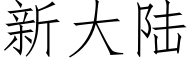 新大陆 (仿宋矢量字库)