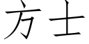 方士 (仿宋矢量字库)