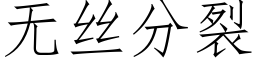 無絲分裂 (仿宋矢量字庫)