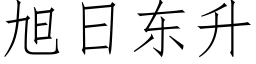 旭日東升 (仿宋矢量字庫)