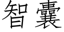 智囊 (仿宋矢量字庫)