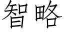 智略 (仿宋矢量字庫)