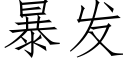 暴发 (仿宋矢量字库)