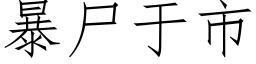 暴尸于市 (仿宋矢量字库)