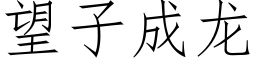 望子成龙 (仿宋矢量字库)