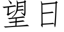 望日 (仿宋矢量字庫)