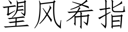 望风希指 (仿宋矢量字库)