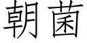 朝菌 (仿宋矢量字库)