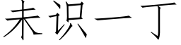 未識一丁 (仿宋矢量字庫)