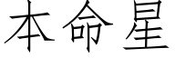 本命星 (仿宋矢量字庫)