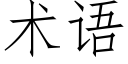 術語 (仿宋矢量字庫)