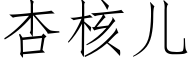 杏核儿 (仿宋矢量字库)