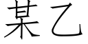 某乙 (仿宋矢量字库)