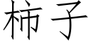 柿子 (仿宋矢量字庫)