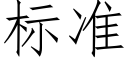 标準 (仿宋矢量字庫)