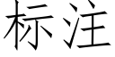 标注 (仿宋矢量字庫)