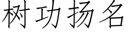 樹功揚名 (仿宋矢量字庫)