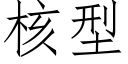 核型 (仿宋矢量字庫)